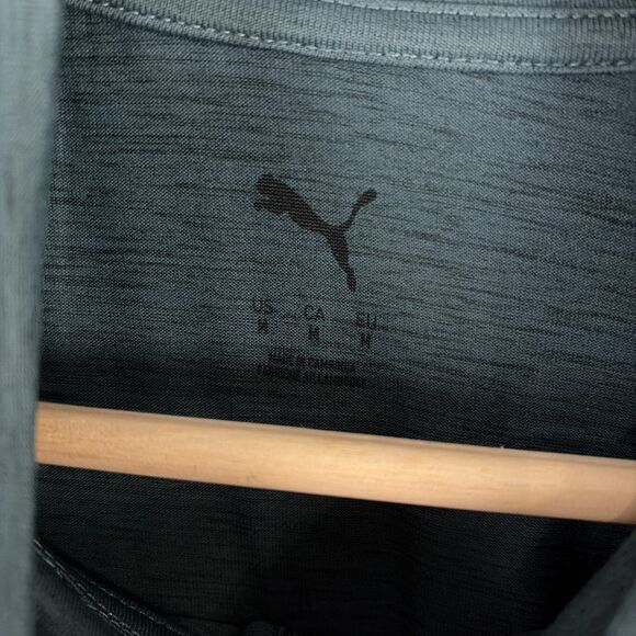 Puma All In Terrain Quarter Zip Pullover Green Heather Sz Medium Athleisure NWT - Picture 4 of 6